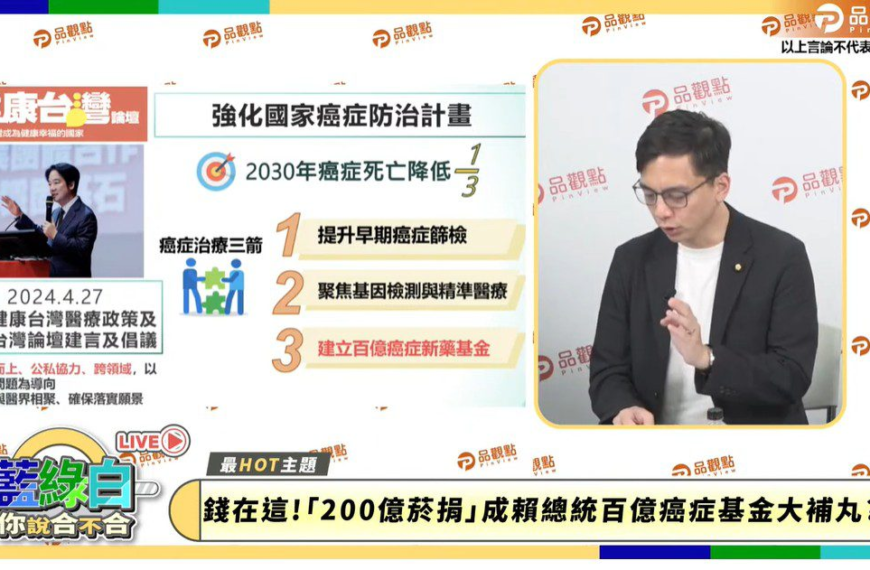 台灣新聞通訊社-癌藥基金財源有解？立委提議徵收加熱菸捐