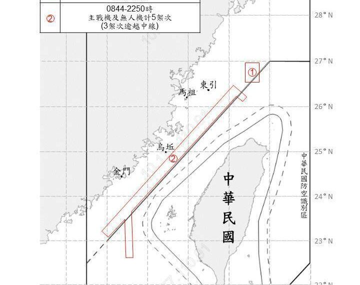 台灣新聞通訊社-中國15機艦擾台 我偵獲9共艦台海活動