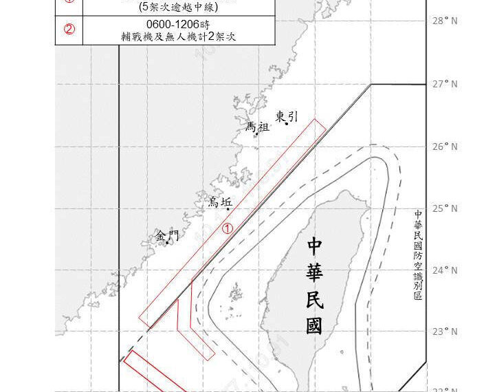 台灣新聞通訊社-中共14架次軍機擾台 10/23將發射火箭經過我國ADIZ