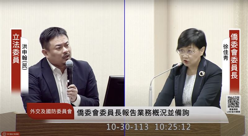 台灣新聞通訊社-人口販賣？洪申翰爆產攜專班扣僑生護照　僑委會：年底前清查