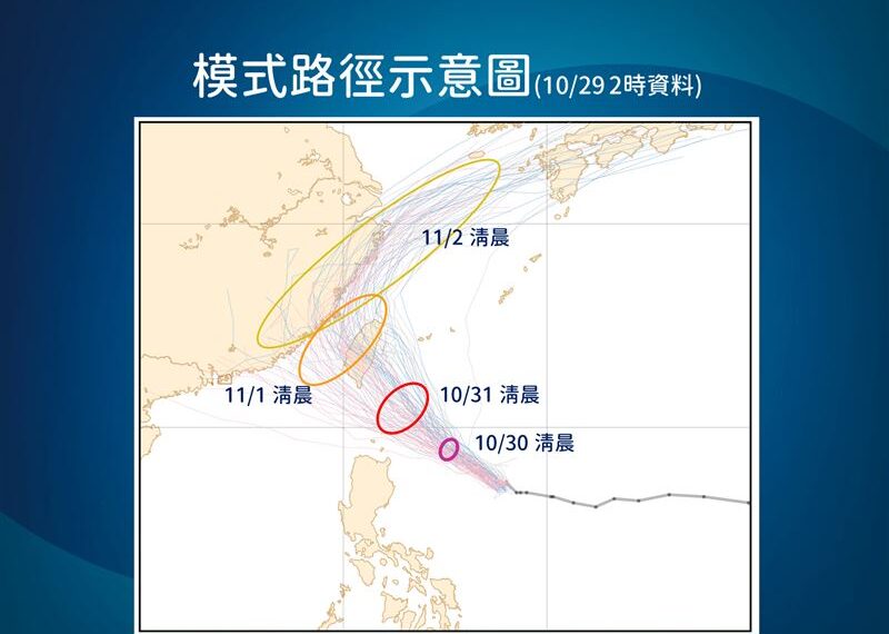 台灣新聞通訊社-康芮颱風快速增強！24小時內挑戰強颱　通過地區小心「破壞性強風」