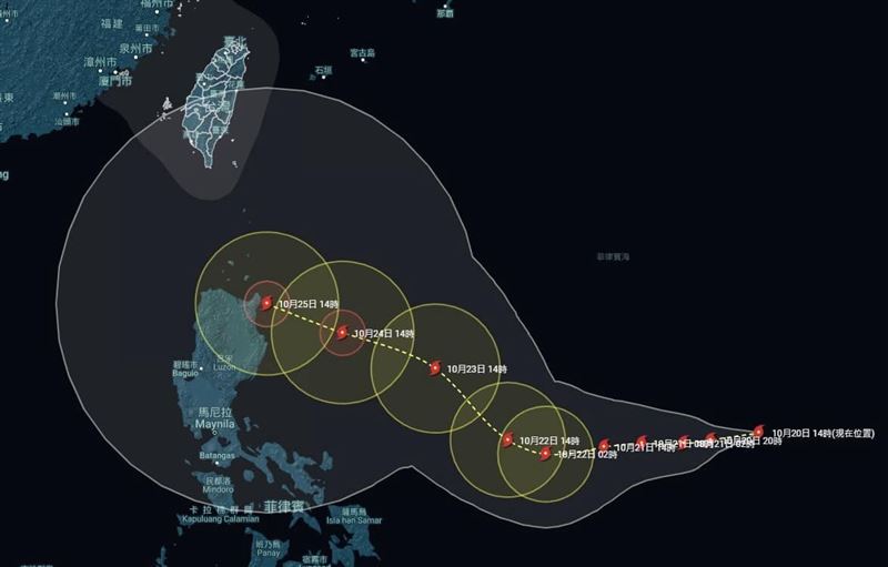 台灣新聞通訊社-潭美影響關鍵在週四！氣象粉專崩潰：今年颱風季打延長賽