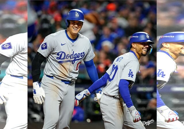 台灣新聞通訊社-MLB／大谷翔平、貝茲3度連線　道奇聽牌大都會！82%進世界大賽