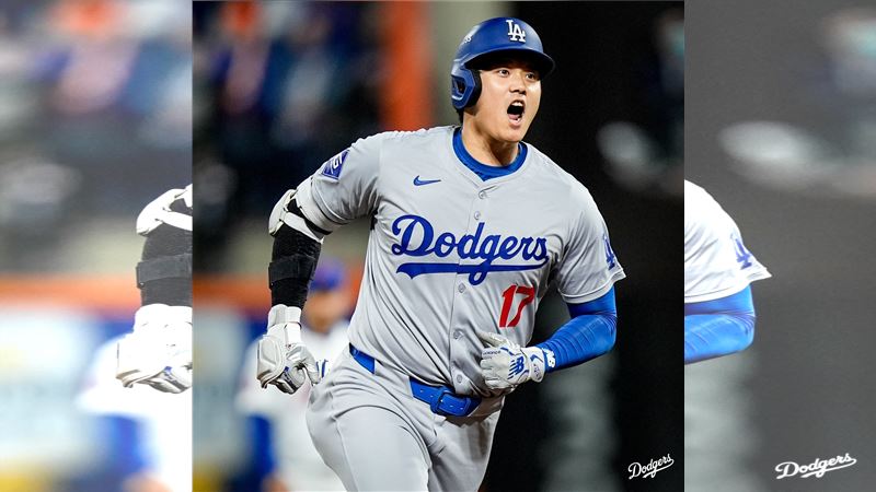 台灣新聞通訊社-MLB／終於突破米納亞沒被狂K　大谷翔平敲安領軍！道奇逆轉超前