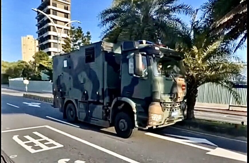 台灣新聞通訊社-共軍聯合利劍B軍演 海軍蒼穹遠程雷達車部署北海岸