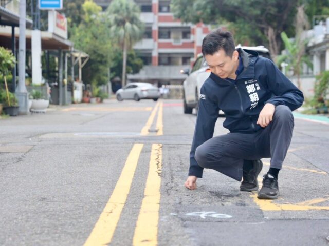 台灣新聞通訊社-年底前要再改善15條道路 竹北市拚路平推每月循環巡檢