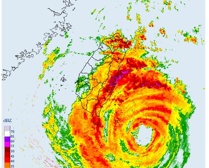 台灣新聞通訊社-花東大雷雨「國家級警報」響 3縣市淹水1、2級警戒