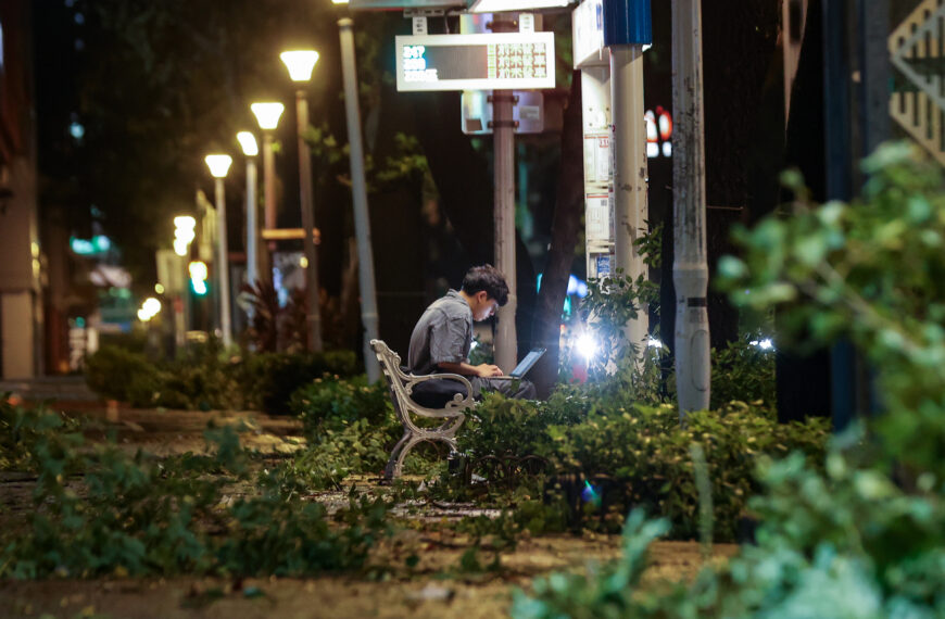 台灣新聞通訊社-風雨過後 台北市多處路樹倒塌