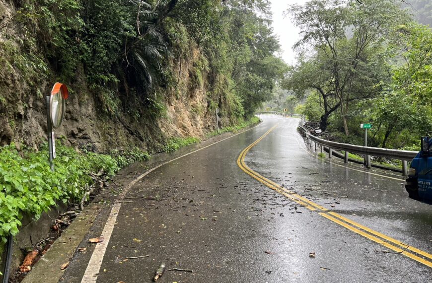 台灣新聞通訊社-預測山區雨量劇烈 中橫公路今晚至明天預警性封閉