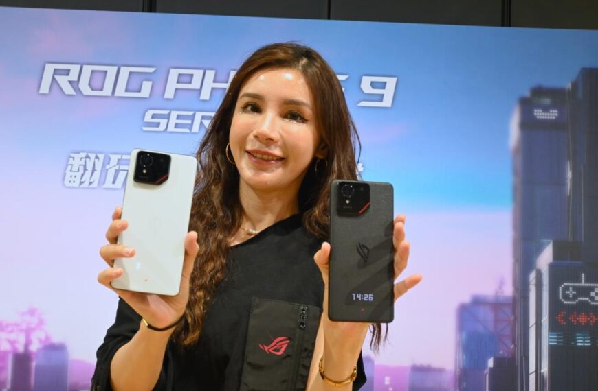 台灣新聞通訊社-華碩電競旗艦手機 ROG Phone 9 正式發表！超酷新設計正反兩面都能玩遊戲