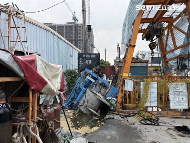 台灣新聞通訊社-快訊／台南工地地基塌陷　他慘遭傾倒機具擊落「翻頭皮、面發黑」OHCA