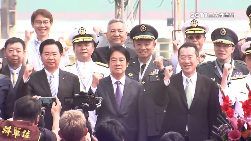 台灣新聞通訊社-海軍輕型巡防艦「龍骨」亮相　賴清德：海疆戰力強化