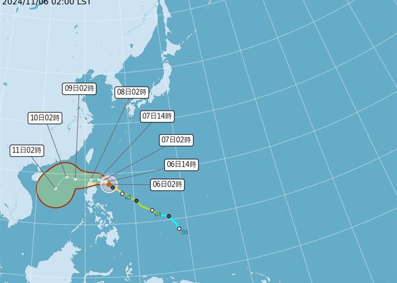 台灣新聞通訊社-秋颱銀杏「恐有共伴效應」？最新預測路徑曝光　專家說話了