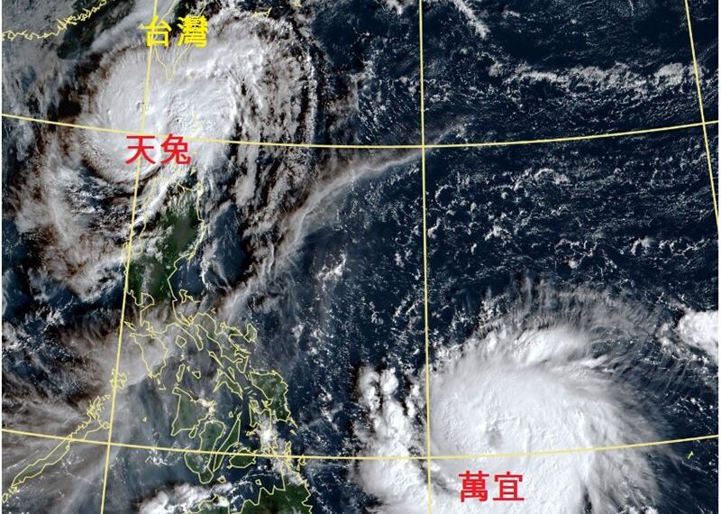 台灣新聞通訊社-天兔環流重整中！鄭明典「曬1圖」曝：不一定走登陸往東路線