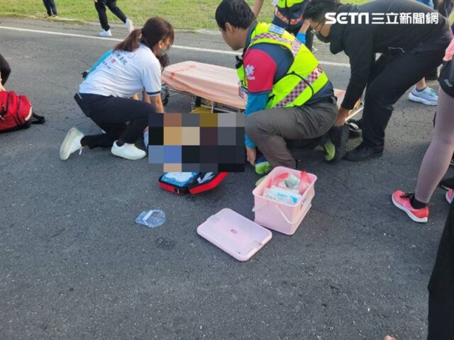 台灣新聞通訊社-快訊／彰化9歲童陪爸跑馬拉松　遭車擦撞輾頭傷重搶救不治