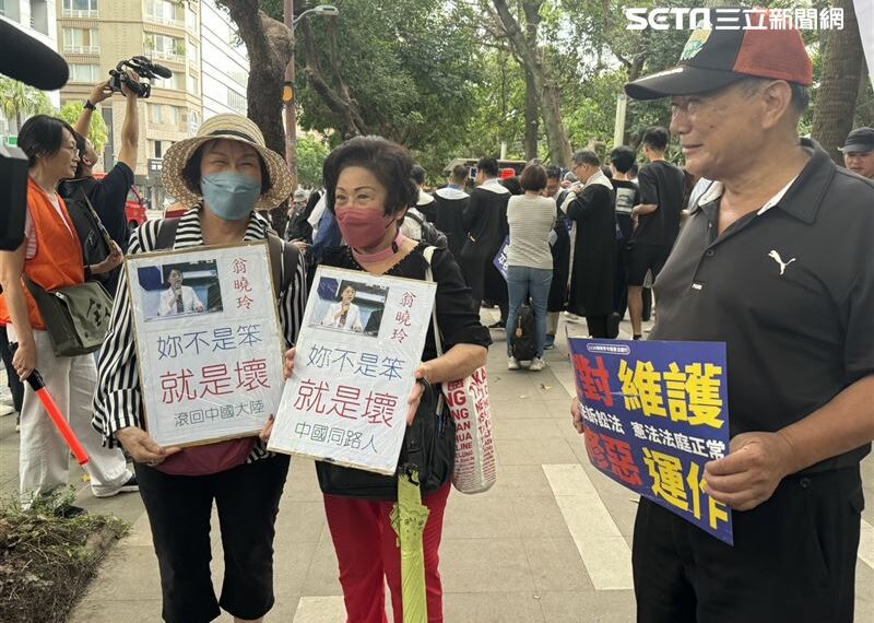 台灣新聞通訊社-超過2000人！上街頭抗議修《憲訴法》　民眾罵翁曉玲亂搞：不是笨就是壞