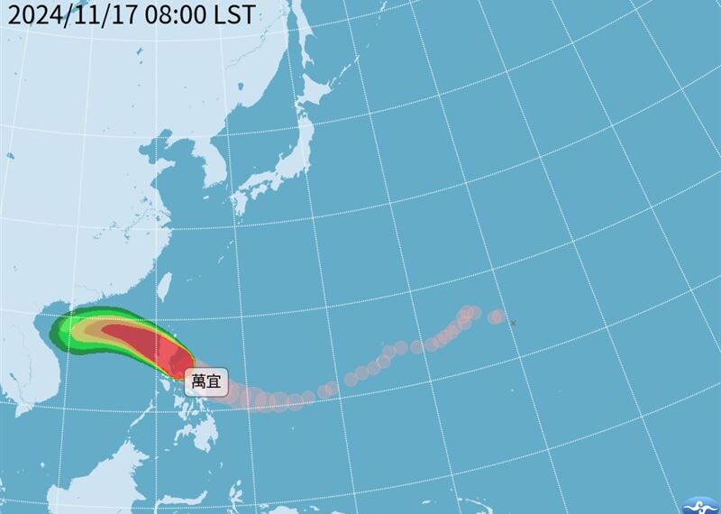 台灣新聞通訊社-台北的雨還要下幾天？跟萬宜颱風有關？氣象署全說了！10天天氣一次看