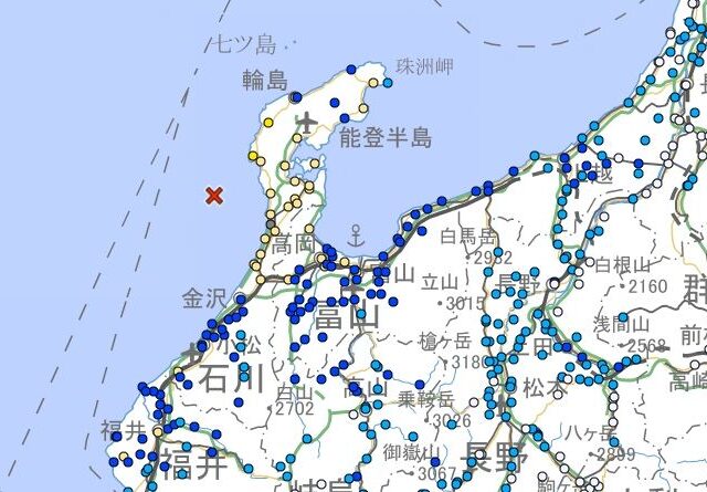 台灣新聞通訊社-快訊／地牛翻身！日本能登半島21:47發生規模6.4地震　最大震度5弱