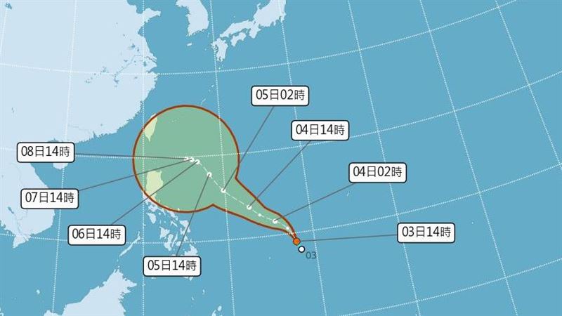 台灣新聞通訊社-銀杏颱風將生成！暴風圈「不襲台」機率高　天氣粉專：無需恐慌