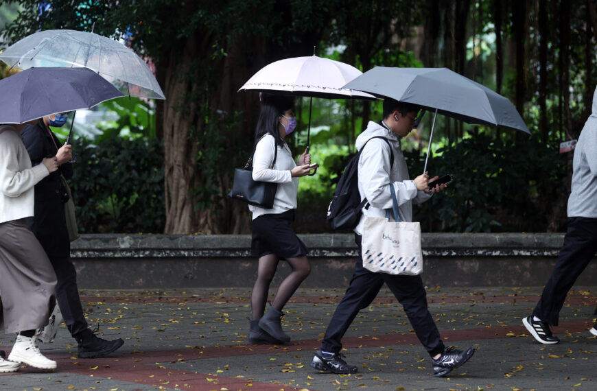 台灣新聞通訊社-康芮跑得快雨勢趨緩 苗栗以南、馬祖7縣市大雨特報