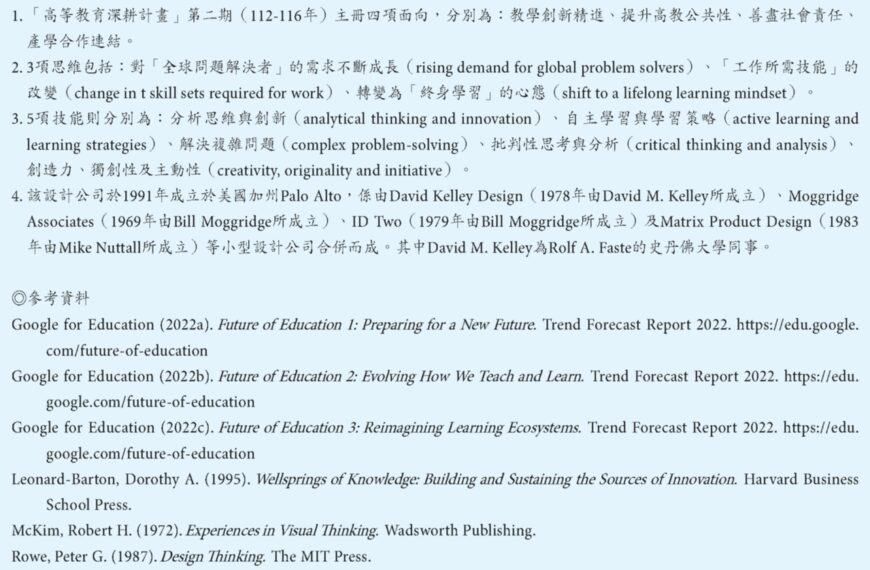 台灣新聞通訊社-面對「未來教育」的挑戰──跨領域及創新能力人才培育之省思