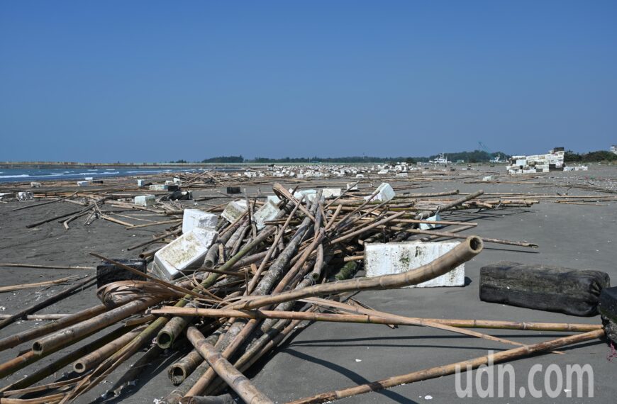 台灣新聞通訊社-強颱吹毀台南蚵棚 蚵農要求比照嘉義縣每棚補助5千至6千元