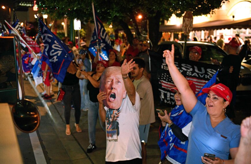 台灣新聞通訊社-穩了？川普搖擺州「全部領先」 得票率均破5成