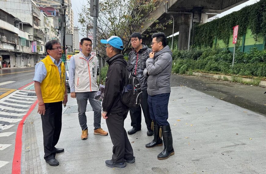 台灣新聞通訊社-汐止康寧街和明峰街口易塞車 改雙向各兩車道