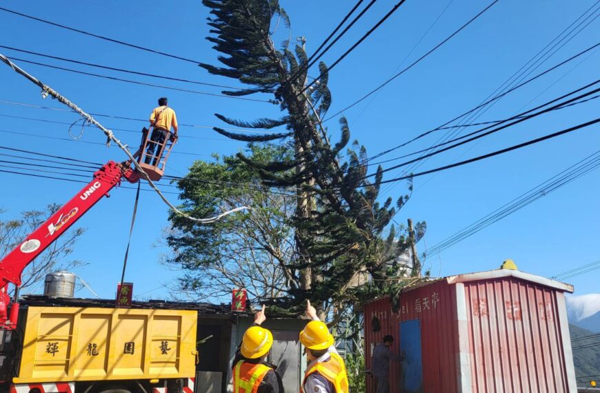 台灣新聞通訊社-復電99% 台電：停電時間已顯著縮短