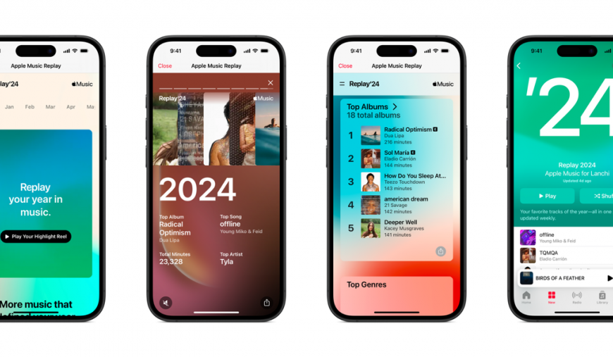 台灣新聞通訊社-Apple Music 2024音樂回憶來了！ 一類用戶可直接在App查看