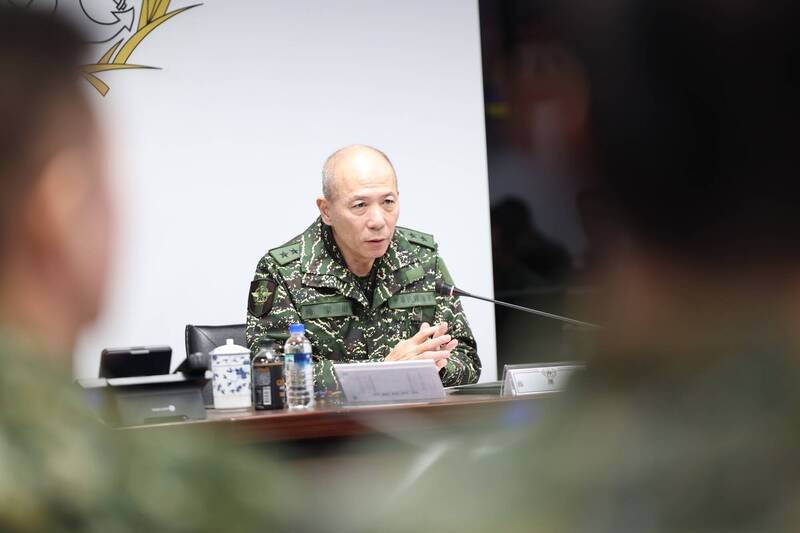 台灣新聞通訊社-中共軍演危機結束！參謀總長梅家樹解除應變中心