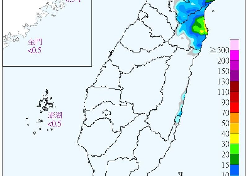 台灣新聞通訊社-今晚北台灣防雨彈！週末起「2波冷空氣」接力來襲　一路冷到下週二