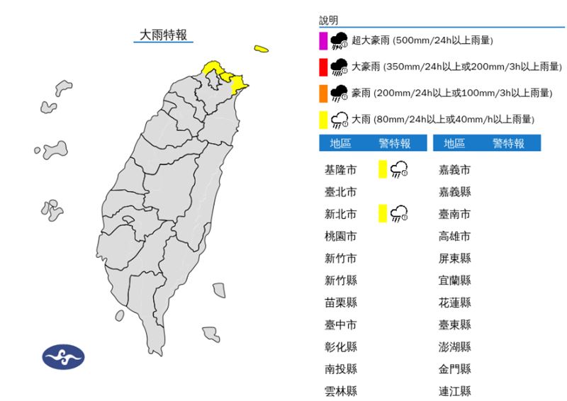 台灣新聞通訊社-今晨僅9.9度一路凍到這天！2縣市大雨特報　專家：下週還有兩波冷空氣