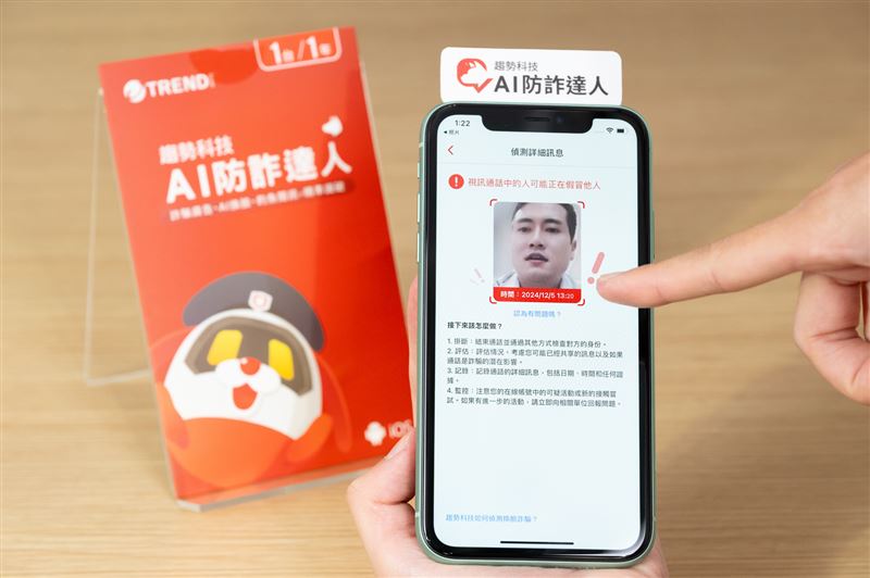 台灣新聞通訊社-6成民眾難辨真假網站！趨勢科技推AI防詐App　4大防護全包