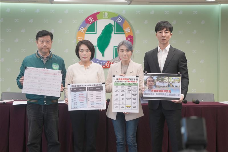 台灣新聞通訊社-市長交流換共機擾台！民進黨痛批：蔣萬安停辦雙城論壇承諾跳票