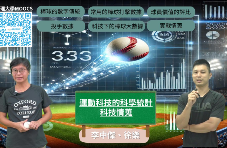 台灣新聞通訊社-真理首部磨課師科技情蒐 用數據分析打造棒球冠軍戰力