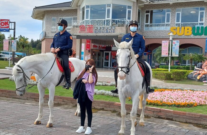 台灣新聞通訊社-騎警隊年編千萬預算遭疑成效 新北警局評估有必要性