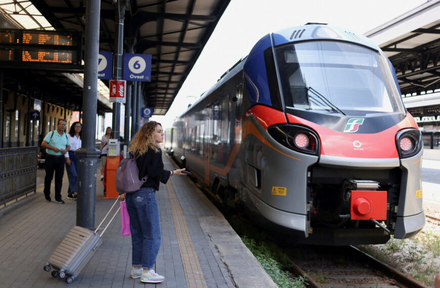 台灣新聞通訊社-義大利國鐵榮登歐洲最佳鐵路公司 歐洲之星吊車尾