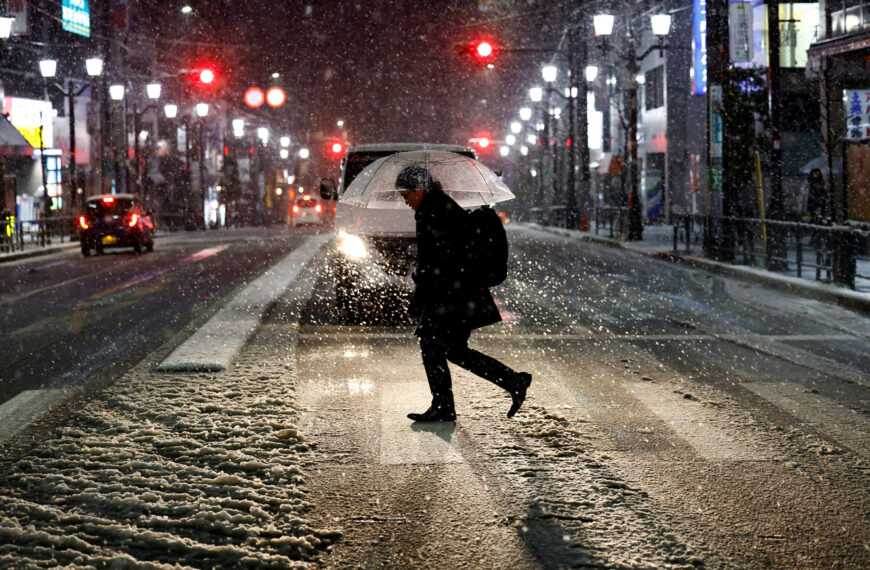 台灣新聞通訊社-日本迎入冬最強寒流 關東山區恐降警報級大雪