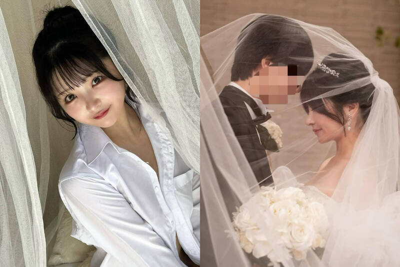 台灣新聞通訊社-AV界「絕對偶像」引退1年結婚了！ 甜PO婚紗照喊話陪尪做1事