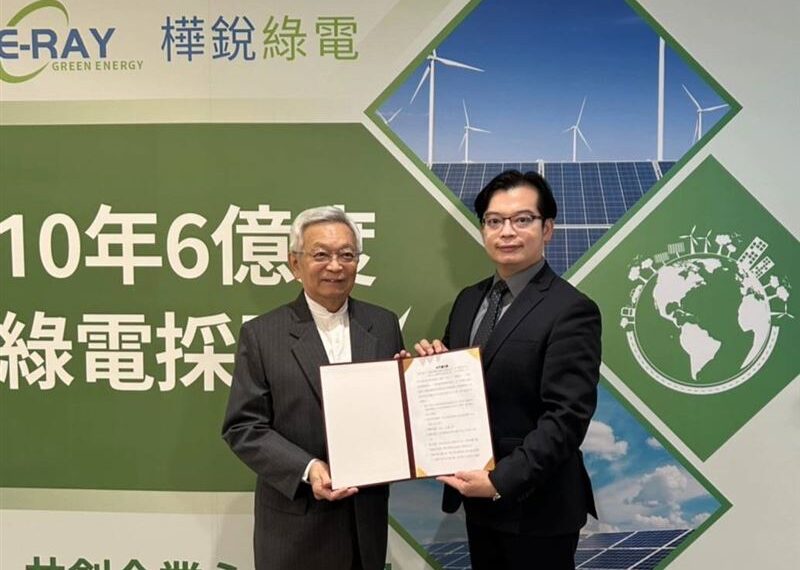 台灣新聞通訊社-和大工業集團：2030年完成1壯舉！攜手樺銳綠電簽署「採購綠電6億度」