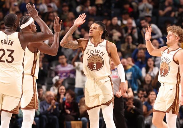 台灣新聞通訊社-NBA／巴特勒差2助攻「大三元」、小裴頓當奇兵　勇士主場擊敗鵜鶘