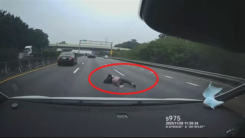 台灣新聞通訊社-為喬債護女友「國道跳車」!警方「不介入」原因曝…但這原因法辦跳車男