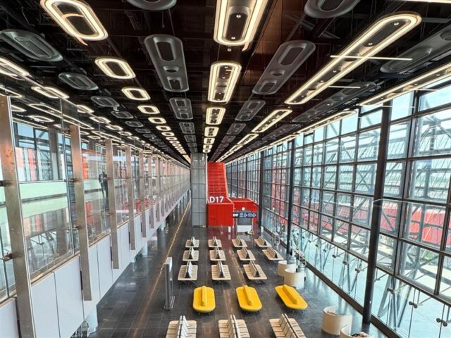 台灣新聞通訊社-桃機T3北登機廊廳「明天試營運」登機從這走　知名咖啡品牌已進駐