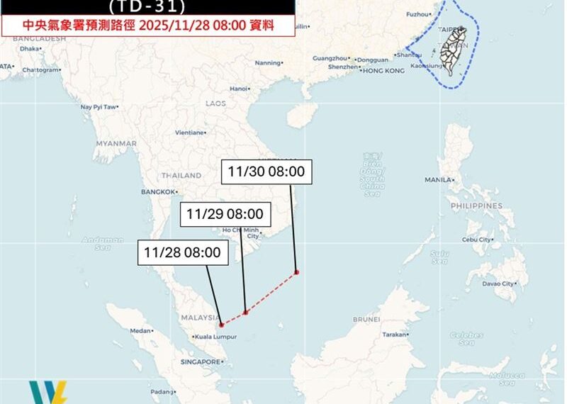 台灣新聞通訊社-新颱風今晚恐生成!專家吳聖宇曝神奇路徑 驚:史上第一例