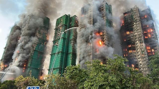 台灣新聞通訊社-宏福苑大火128死!港府宣布全港「降半旗3天」 李家超今早率官員默哀