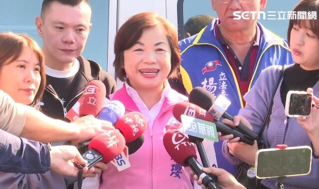 台灣新聞通訊社-盧秀燕握手加油！楊瓊瓔拚選台中市長：我和江啟臣「姊弟一起登山」