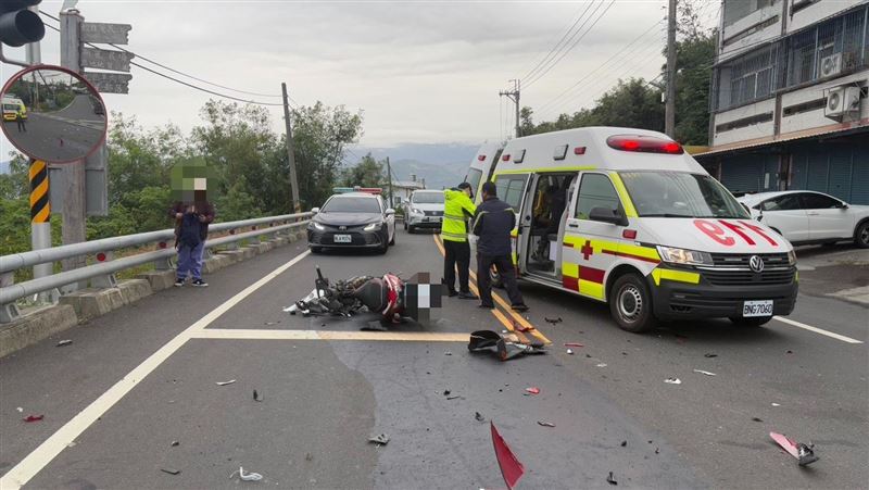 台灣新聞通訊社-台東死亡車禍!小貨車左轉與直行機車碰撞 20歲男騎士喪命