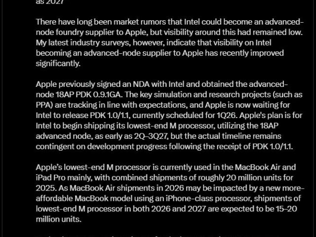 台灣新聞通訊社-不甩台積告老將羅唯仁陰霾！英特爾股價飆10%　下波漲勢關鍵曝