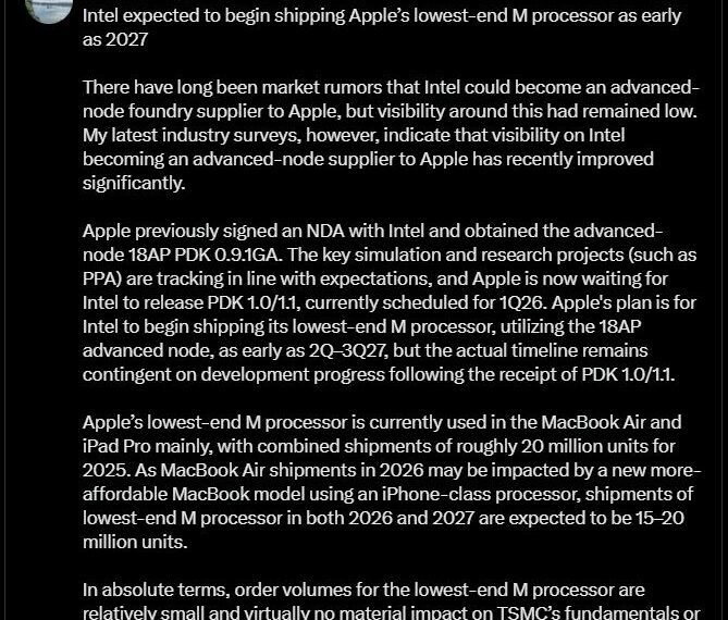 台灣新聞通訊社-不甩台積告老將羅唯仁陰霾！英特爾股價飆10%　下波漲勢關鍵曝